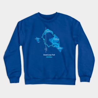 Route Map of the Grand Loop Trail Crewneck Sweatshirt